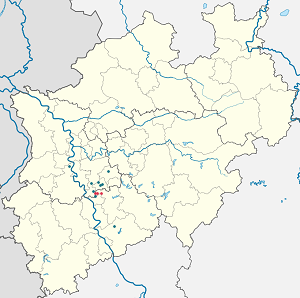Mappa di Leichlingen (Rheinland) con ogni sostenitore 